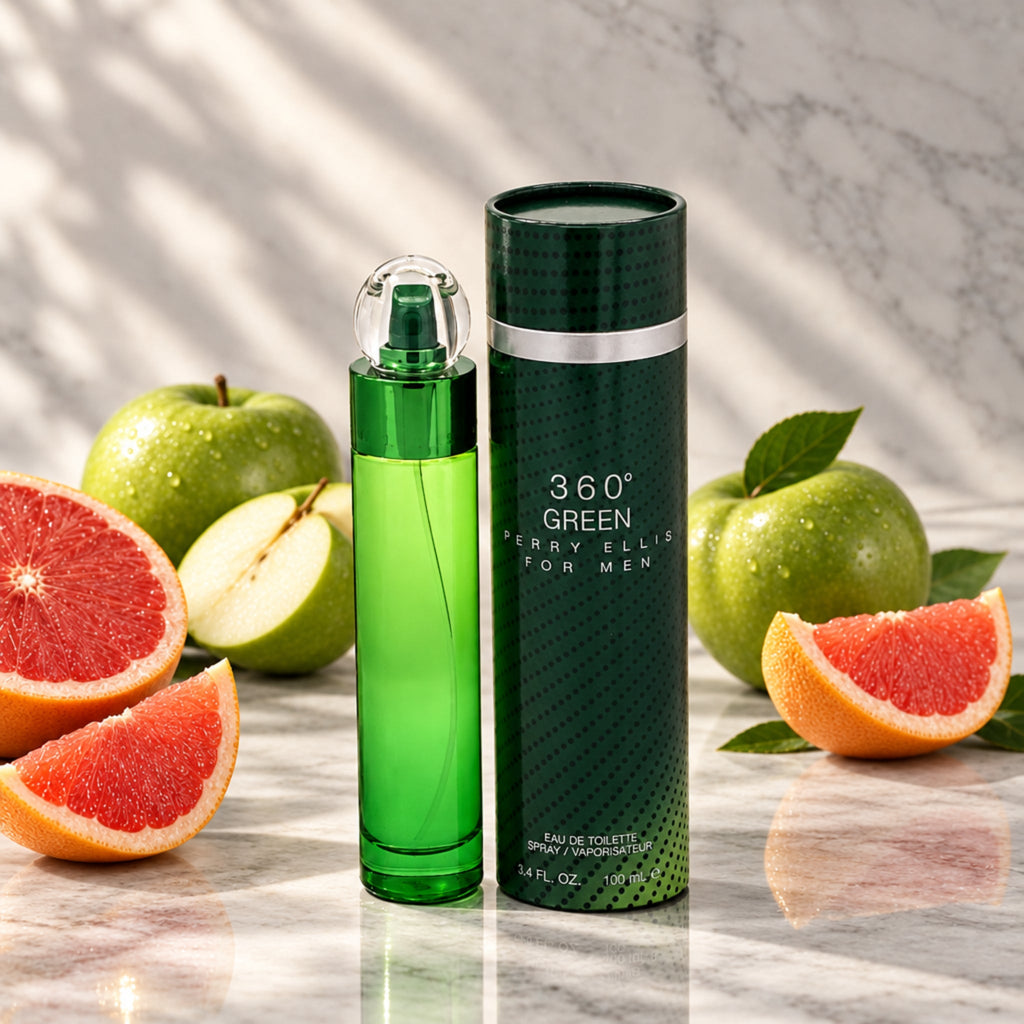 360 GREEN Men Perry Ellis 3.3 / 3.4 oz EDT Cologne for Men New In Box
