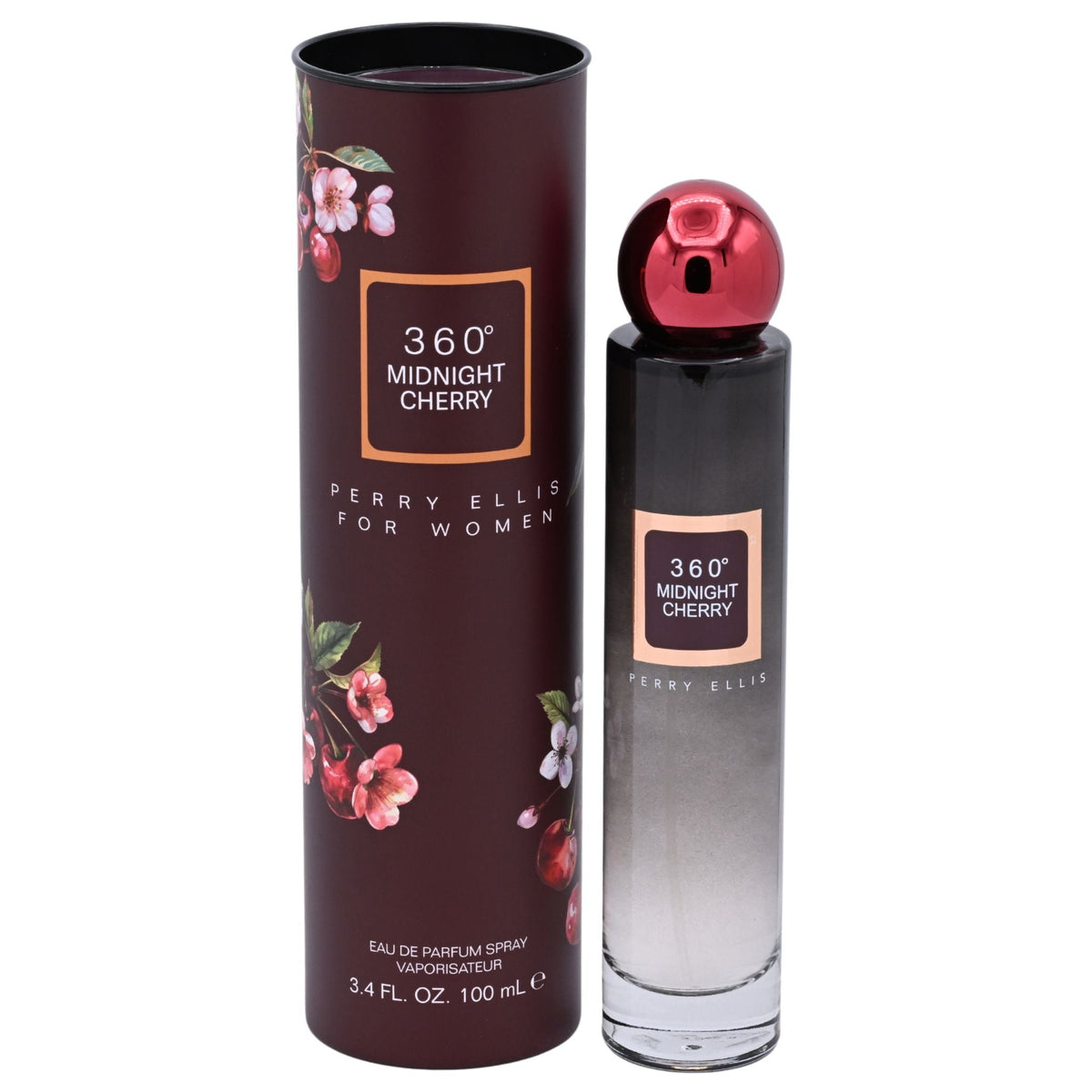 360 Midnight Cherry by Perry Ellis perfume for women EDP 3.3 / 3.4 oz New in Box