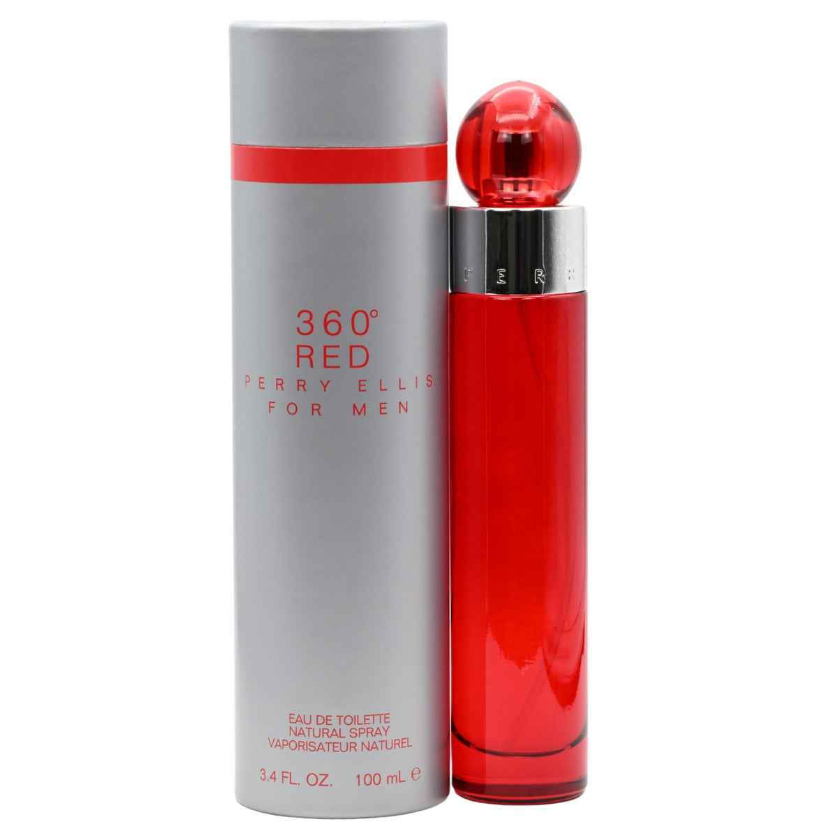 360 RED for Men by Perry Ellis Cologne 3.4 oz EDT New in Box