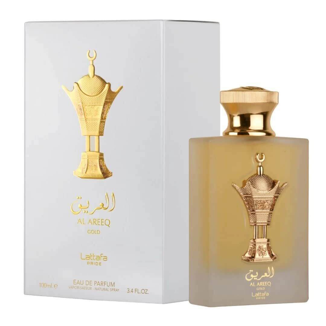 Al Areeq Gold by Lattafa perfume for unisex EDP 3.3 / 3.4 oz New in Box