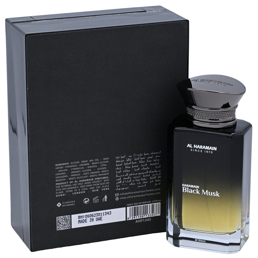 Black Musk by Al Haramain for unisex EDP 3.3 / 3.4 oz New in Box