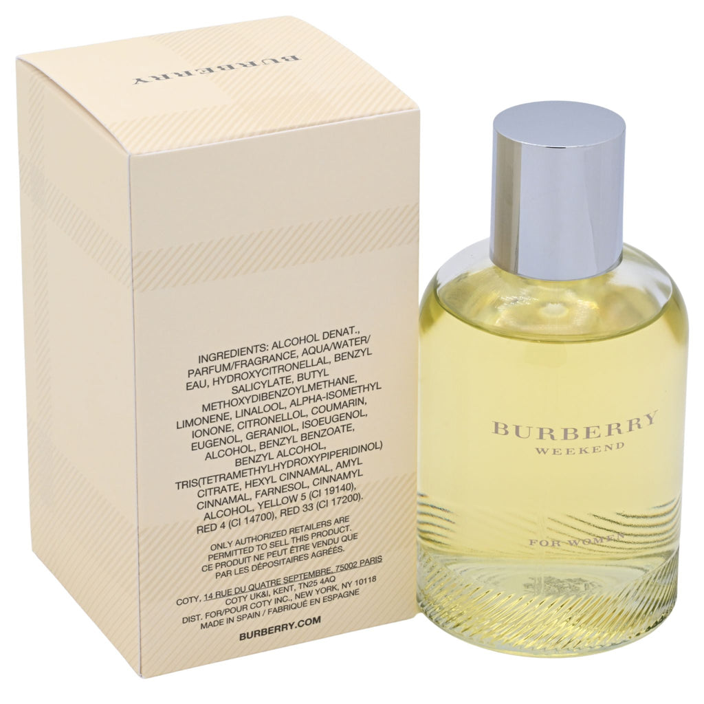 Burberry Weekend by Burberry 3.3 / 3.4 oz EDP Perfume For Women New In Box