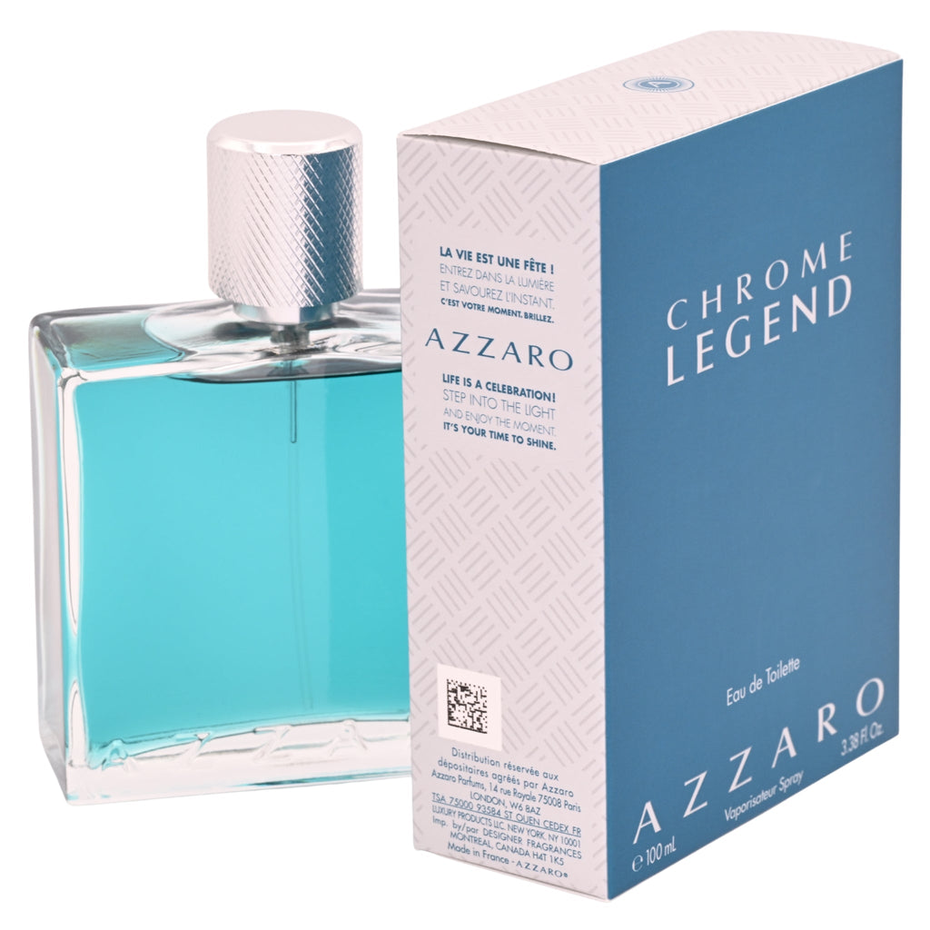 Chrome Legend by Azzaro cologne for Men EDT 3.38 oz New in Box