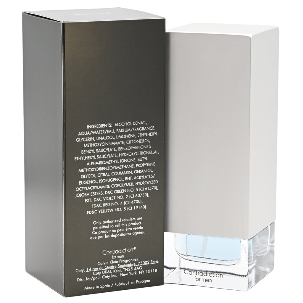 CONTRADICTION by Calvin Klein men Cologne 3.4 EDT MEN oz New in Box