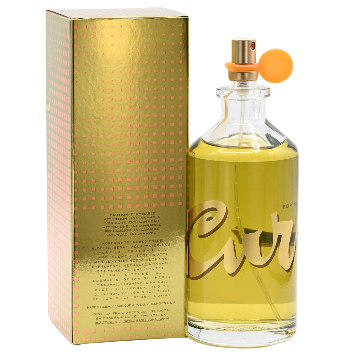 Curve Cologne for Men by Liz Claiborne 6.7 / 6.8 oz Spray EDC New in Box