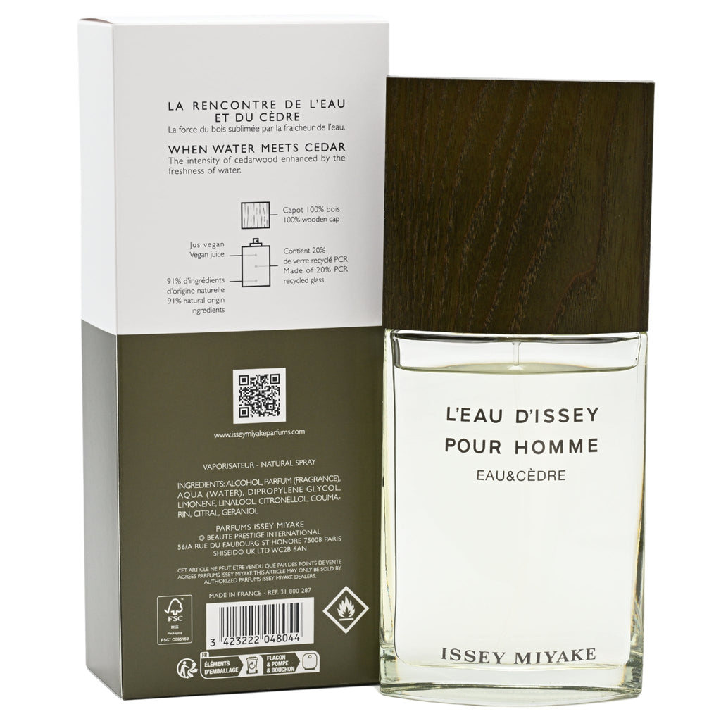 Eau & Cedre by Issey Miyake cologne for men EDT Intense 3.3 / 3.4 oz New in Box
