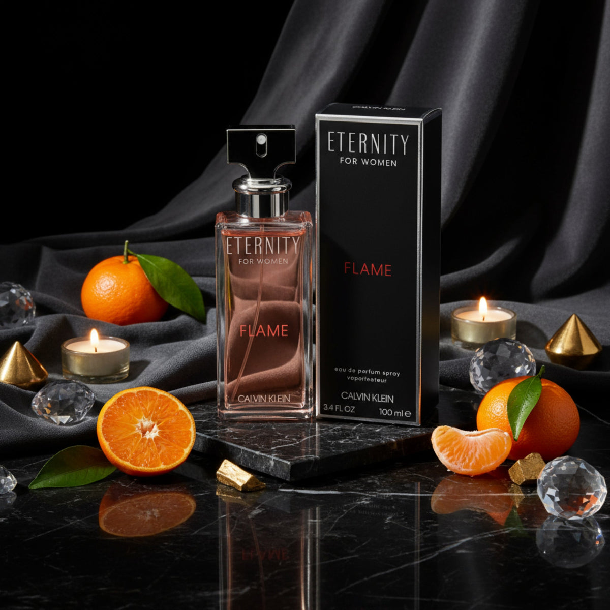 ETERNITY FLAME by Calvin Klein  3.3 / 3.4 oz EDP Perfume For Women New in Box
