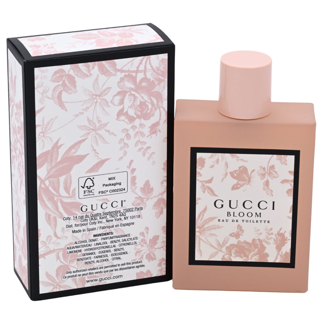 Gucci Bloom Eau de Toilette Spray for Women 3.4 oz / 100 ml (New in Retail Box)