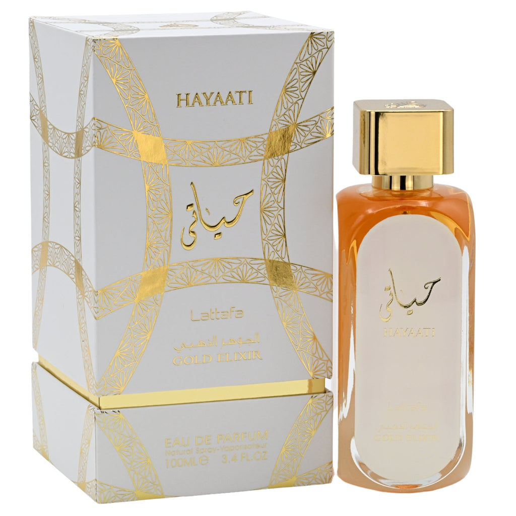 Hayaati Gold Elixir by Lattafa perfume for unisex EDP 3.3 / 3.4 oz New in Box