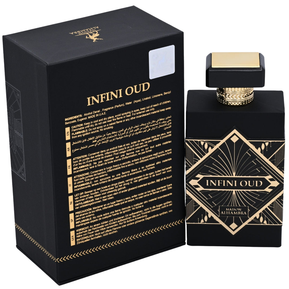 Infini Oud by Maison Alhambra perfume for unisex EDP 3.3 / 3.4 oz New in Box