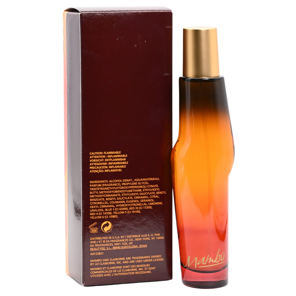 MAMBO Cologne by LIZ CLAIBORNE Spray 3.4 oz for Men EDT New in Box