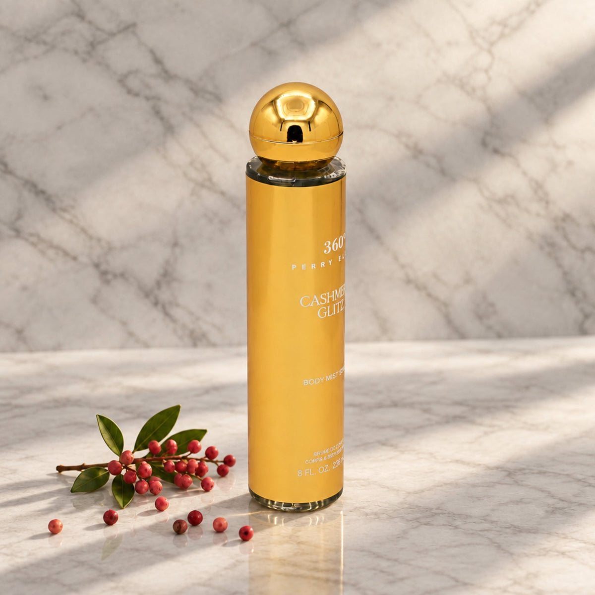 Perry Ellis 360° Cashmere Glitz Fragrance Mist Spray Women 8 oz Body Mist
