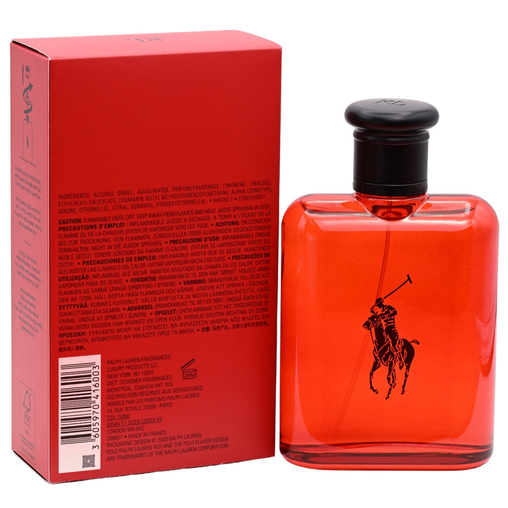 POLO RED by Ralph Lauren 4.2 oz EDT Cologne for men spray New in Box