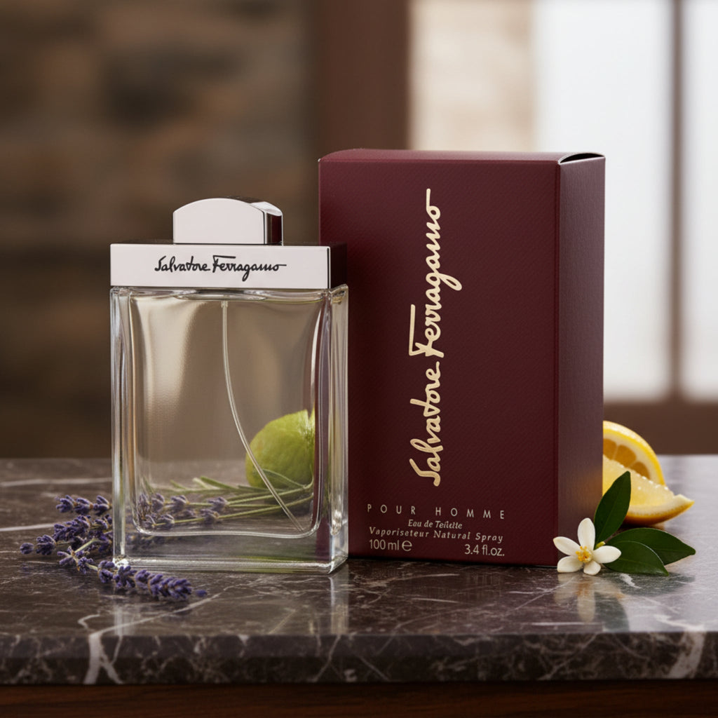 SALVATORE FERRAGAMO POUR HOMME Cologne 3.4 oz New in Box