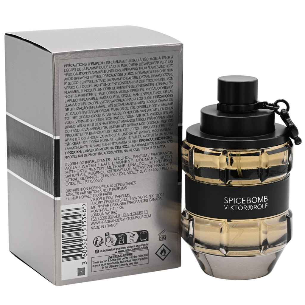 SPICEBOMB by Viktor & Rolf for men cologne edt 3.0 oz New in Box