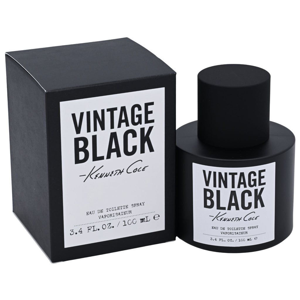 VINTAGE BLACK by Kenneth Cole 3.4 oz edt 3.3 MEN Cologne New in BOX